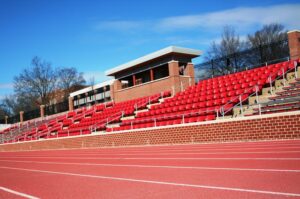 Bleacher design for safe stadium seating