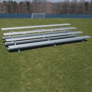 Bleacher design for safe stadium seating