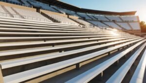 Aluminum vs. Concrete Bleachers